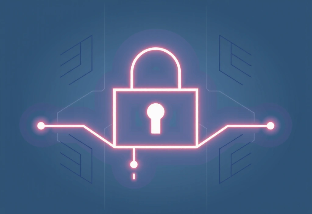 Luchetto stilizzato che simboleggia la sicurezza dei dati